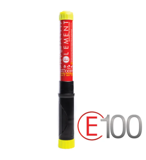 Element E100 fire extinguisher for vehicles