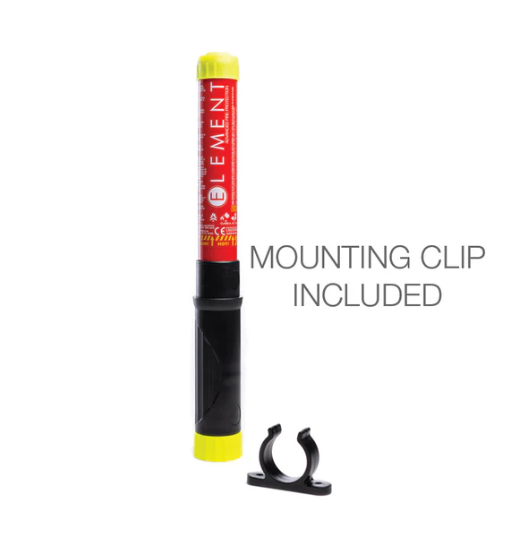 Element E100 fire extinguisher for vehicles