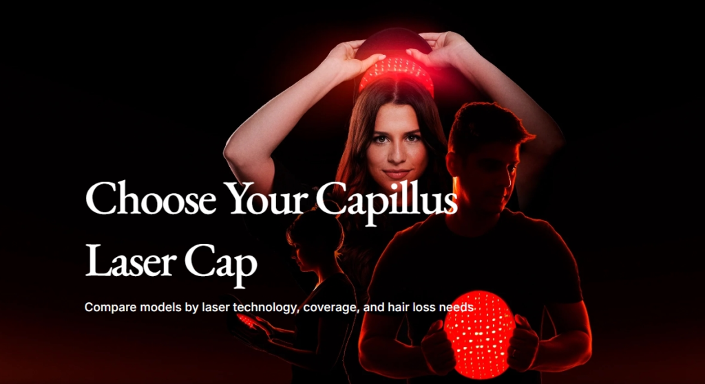 Capillus Laser Cap for FDA-cleared hair regrowth treatment