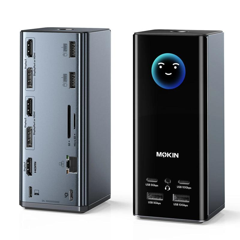 MOKiN 17-in-1 USB-C Docking Station with Smart LCD