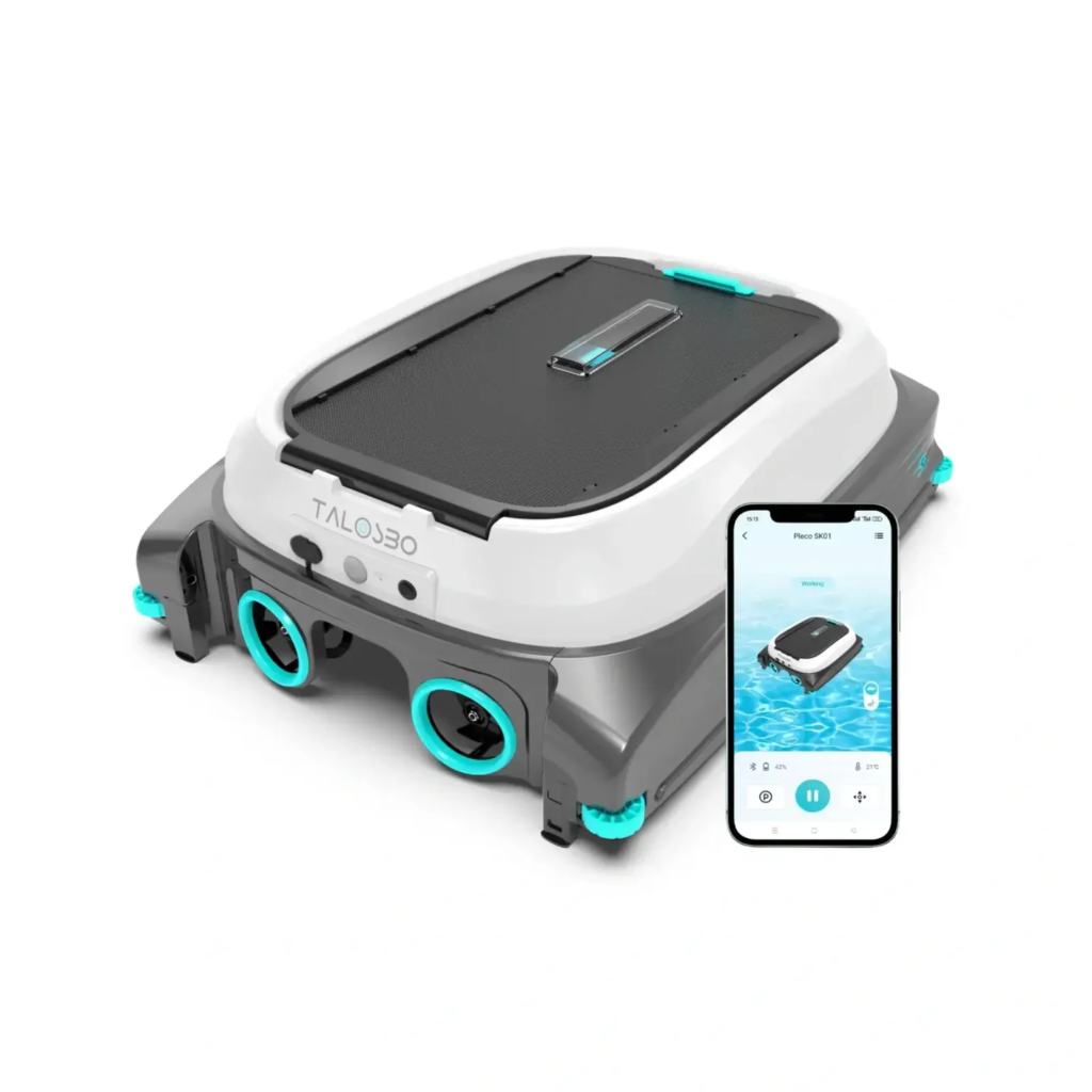 Talosbo Pleco SK01 Solar Powered Robotic Pool Skimmer Cleaner