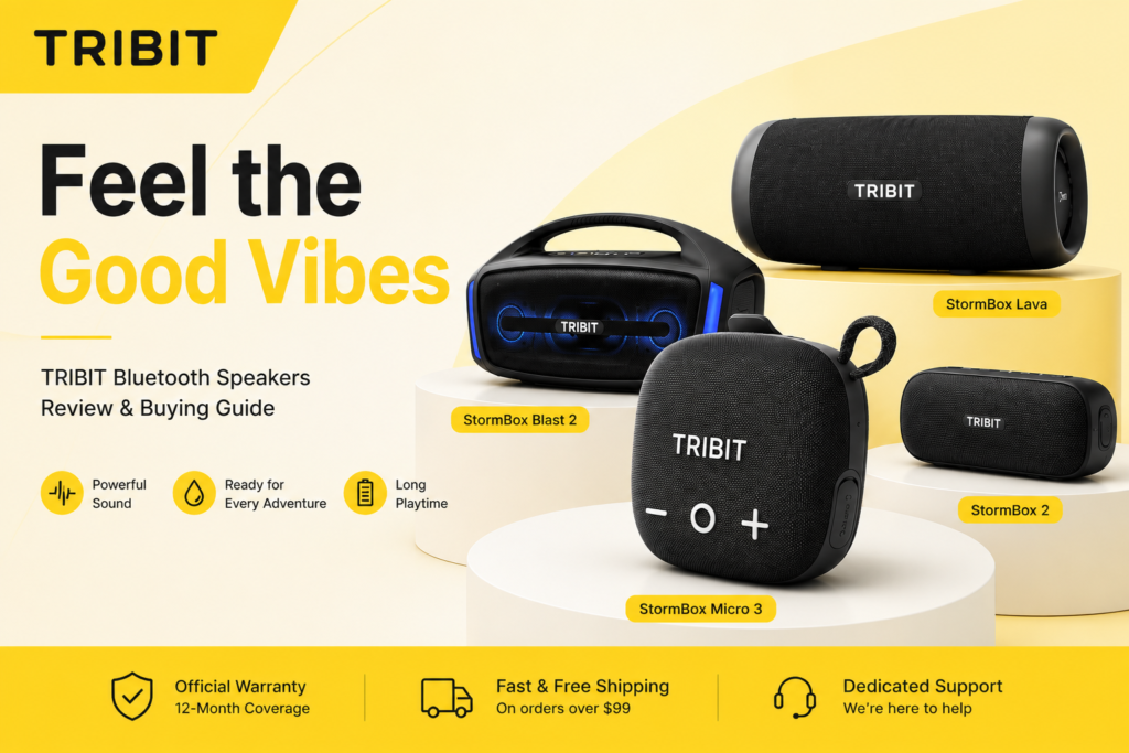 TRIBIT StormBox Bluetooth speaker collection
