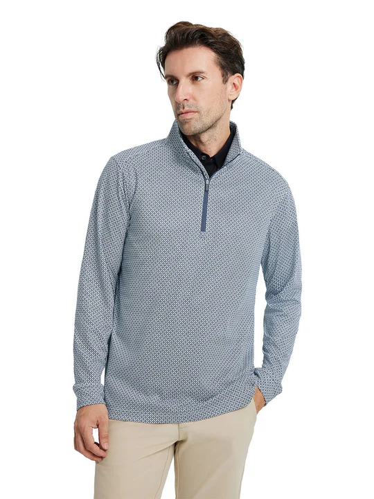 DTWOOO Print Performance Golf Quarter Zip